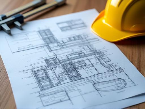 Disegno tecnico impianto cemento